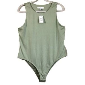 And Now This Womens XL Dusty Sage Core Body Suit NEW